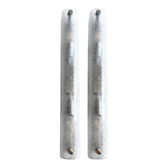 Early 21st Century Clear Graniglia Canalina Murano Glass Wall Sconces by Simoeng For Sale - Image 5 of 5