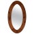 Large Swedish Oval Wall Mirror in Pine from Glasmäster Markaryd, 1960s For Sale - Image 11 of 11