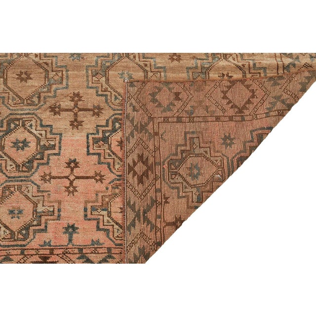 Mid 20th Century Mid 20th Century Decorative Antique Afghan Wool Rug For Sale - Image 5 of 7