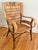 Brown Midcentury Folk Art Southwestern Chair With Leather and Bentwood, Circa 1960s For Sale - Image 8 of 15
