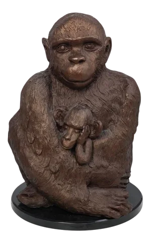 Vintage Mid-20th Century Monkey Figurine