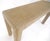 Harrison Van Horn lacquered Grass Cloth Mid Century c1970s Console Sofa Table MINT For Sale - Image 4 of 13