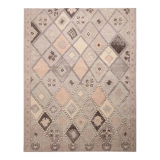 Rug & Kilim’s Oversized Desert Rug in Pink and Blue, 12x16 For Sale