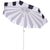 Metal Meze 9 Ft Crank Umbrella, Navy Cabana Stripe/White Pole For Sale - Image 7 of 9