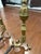 Pair of antique brass American fireplace andirons from the 19th century. Acorn finial tops. Highly desirable traditional...