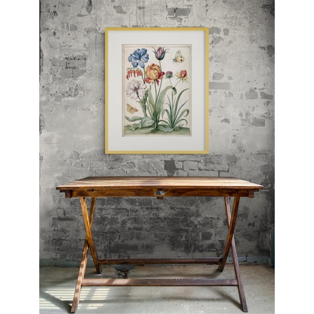 2020s Butterflies and Flowers — Antique Botanical Fine Art Print After a 19th-Century Watercolor Fine Art Print For Sale - Image 5 of 5