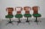 Vintage Bentwood Desk Chairs by Carlo Ratti, 1950s, Set of 4 For Sale - Image 9 of 11
