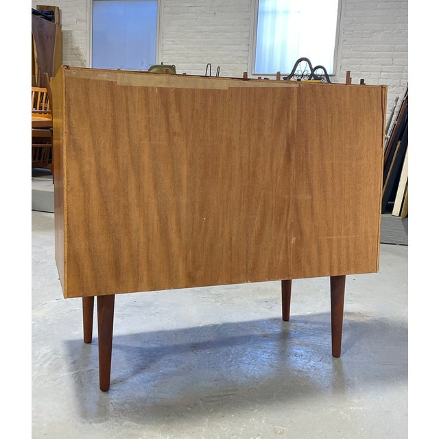 Mid Century Modern Teak Jr. Credenza | Danish Storage Entryway Cabinet, Circa 1960's For Sale - Image 13 of 13