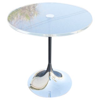 Lucite Tulip Side Table For Sale