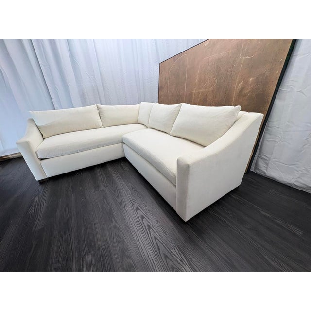 Rh Belgian Classic Slope Arm Left-Arm Bench-Cushion L-Sectional For Sale - Image 9 of 18