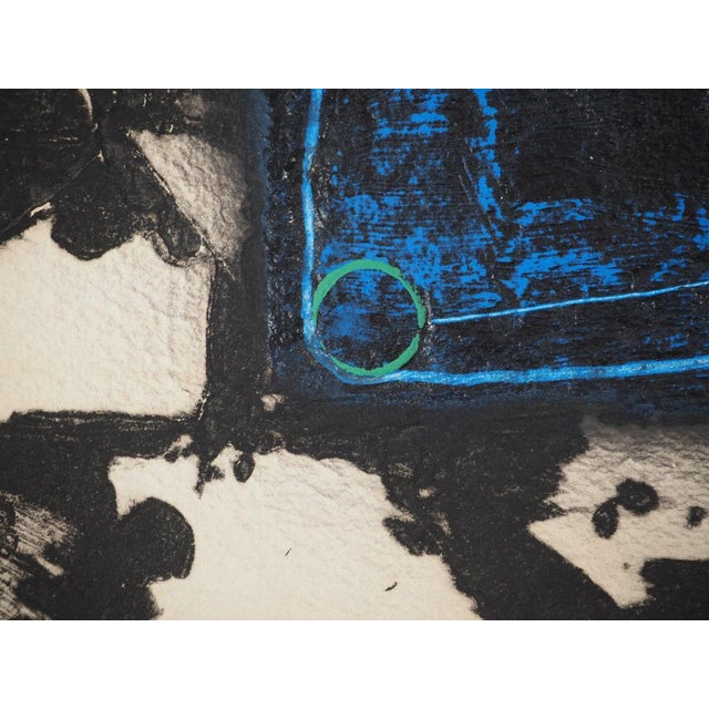 Lionel, Composition in Blue, Etching For Sale - Image 9 of 10