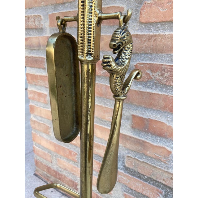 Bronze Bronze and Brass Valet Stand Dressboy, 1940s For Sale - Image 8 of 18