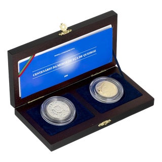 Gold and Silver Coins, Set of 2 For Sale