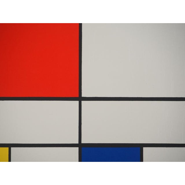 Piet Mondrian, Composition III in Red, Blue and Yellow, Signed Lithograph For Sale - Image 7 of 11