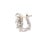 Friedman Diamond Gold Cluster Earrings 18k White Marquise and Round Cut, 2 pieces For Sale In Miami - Image 6 of 9
