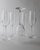 Vintage Champagne Glasses in Clear Glass with Stem and Flute Shape, 1990s, Set of 7 For Sale - Image 5 of 13