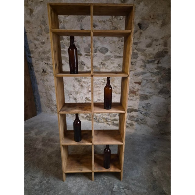 Vintage Pine Cubby Shelving Unit, 1950s For Sale - Image 15 of 18