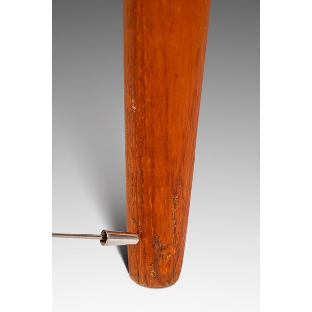 Set of Six (6) Danish Modern Sculptural Dining Chairs in Teak & New Fabric Attributed to Benny Linden for Benny Linden Designs, Thailand, C. 1970s For Sale - Image 17 of 18