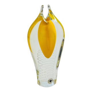 Beranek Czech Art Glass Vase by Pavel Juda For Sale