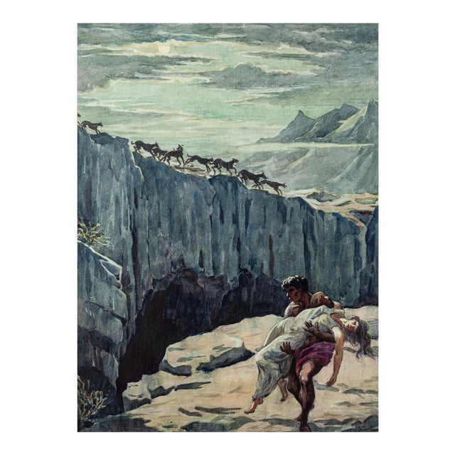 The Rescue - Original Ink and Watercolor by Gino Spalmach - 1920s 1920s For Sale