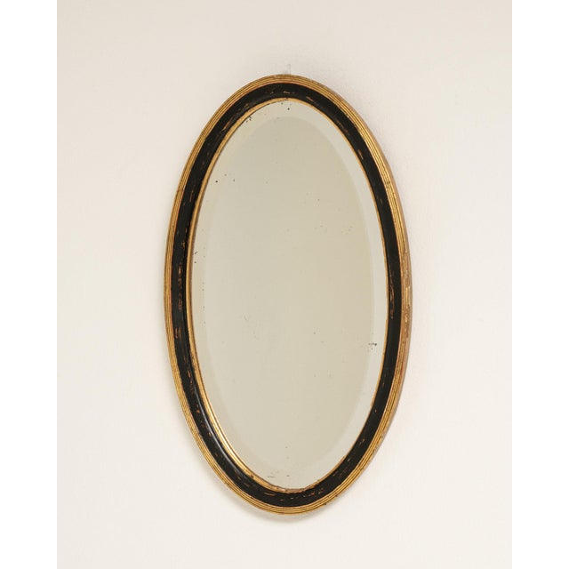 Black Early 20th Century France Black Wood Mirror For Sale - Image 8 of 8