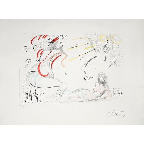 Salvador Dalí, Nude Henry IV, 1970s, Lithograph For Sale