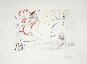 Salvador Dalí, Nude Henry IV, 1970s, Lithograph