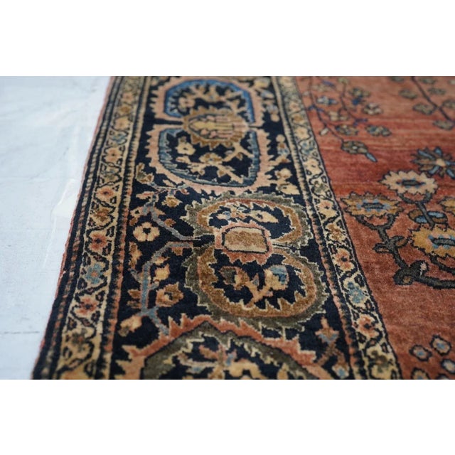 Antique Sarouk Rug 4'4'' x 6'6'' For Sale - Image 4 of 9
