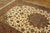 Mid 20th Century 1940s Ivory Medallion Antique Persian Tabriz Rug Silk Highlights 5'11" X 9'6" Handknotted Wool Carpet For Sale - Image 5 of 6