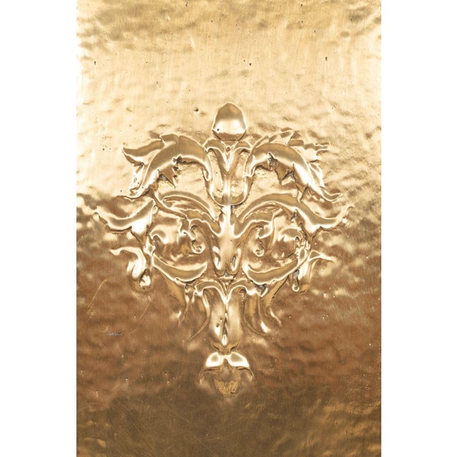 Pair of Brass Architectural Elevator Doors in the Style of Louis Sullivan From a Chicago Building 1930c. For Sale - Image 13 of 14