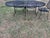 Russell Woodard Vintage Wrought Iron Woodard Patio Set Large Table, 6 Chairs & Stand, Attributed For Sale - Image 4 of 11
