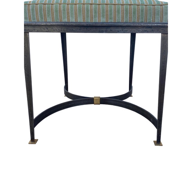 Mid 20th Century Set of 4 Iron Chairs For Sale - Image 11 of 12