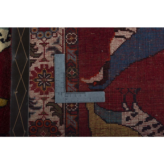 Hand-Knotted Gabbeh Nomad Rug with Bird Motif For Sale - Image 10 of 11