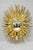 Vintage Italian Hollywood Regency Gold Gilt Sunburst Convex Bullseye Wall Mirror For Sale - Image 15 of 15