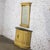 Mid to Late 20th Century Neoclassic Revival Blonde Oak Demilune Cabinet or Console and Mirror For Sale - Image 6 of 18