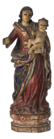 Lady with the Baby Jesus Sculpture
