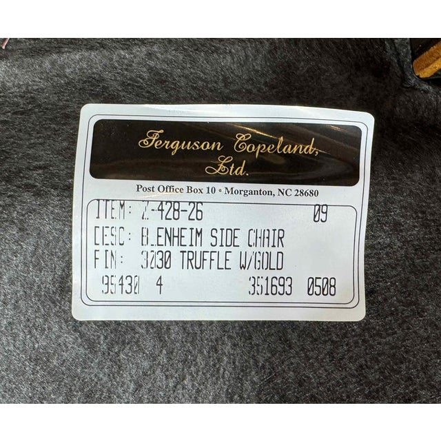 Ferguson Copeland Neoclassical Blemheim Dining Side Chairs - Set of 6 For Sale - Image 12 of 12