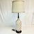 1960s Mid-Century Modern Boho Chic Geometric Ceramic Table Lamp, New Shade. For Sale - Image 10 of 12