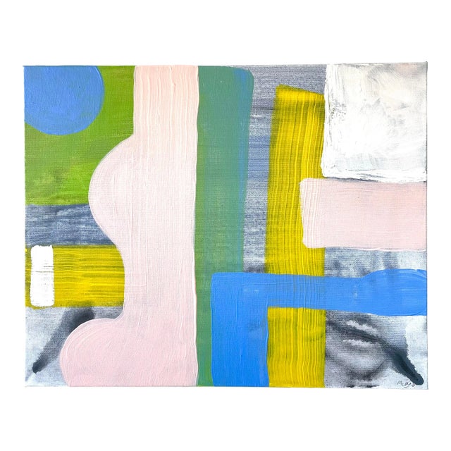 Matthew Izzo Abstract Painting “New City” (2023) - Acrylic Paint on Canvas 20” X 16” For Sale