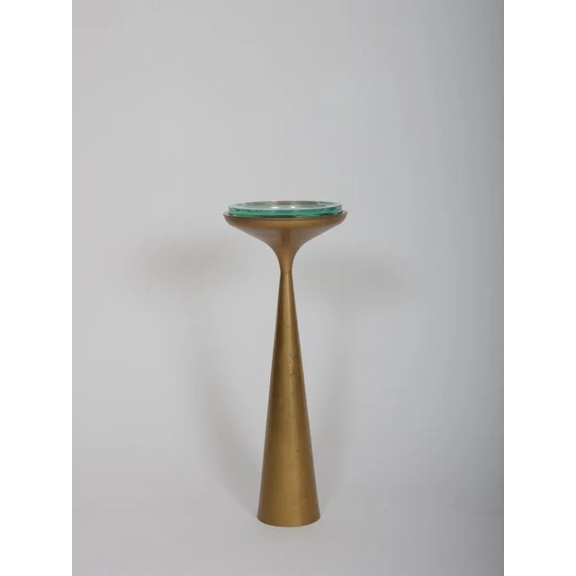 Rare original Max Ingrand for Fontana Arte ashtray. Brass and glass. Retains original glass insert This piece is...