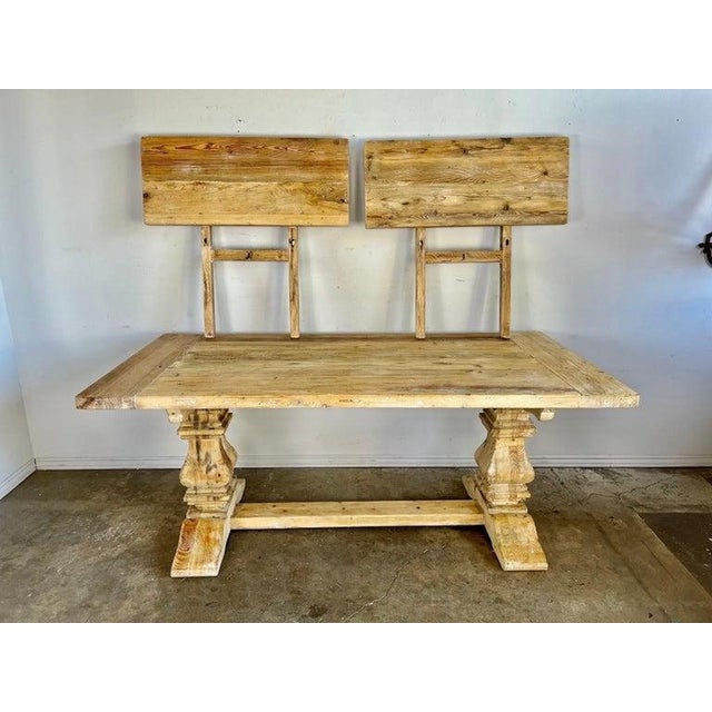 Tuscan 19th. C. Italian Tuscan Style Bleached Walnut Dining Table W/ Leaves For Sale - Image 3 of 15