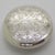 Metal Vintage Italian Handmade Genuine Silver Ornated Flower Design Pill Snuff Trinket Box, Made in Alessandria For Sale - Image 7 of 11