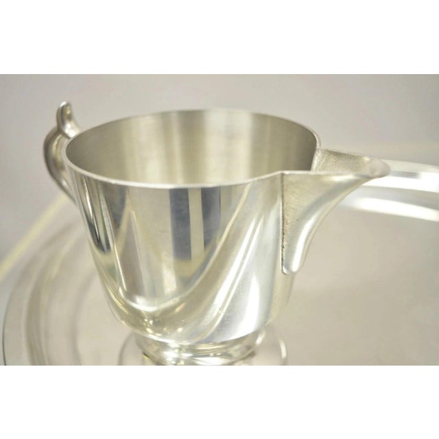 Vintage Woodbury Pewter Henry Ford Museum Pewter Coffee Serving Set- 4 Piece Set For Sale - Image 11 of 12