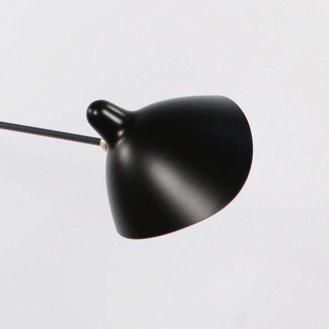 Not Yet Made - Made To Order Black Three Rotating Straight Arms Wall Lamp by Serge Mouille For Sale - Image 5 of 12