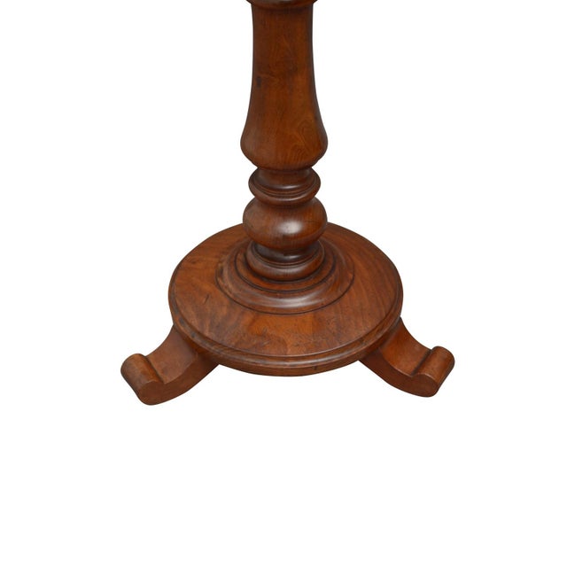 William IV English Mahogany Occasional Table with Leather Top, 1830 For Sale - Image 18 of 18