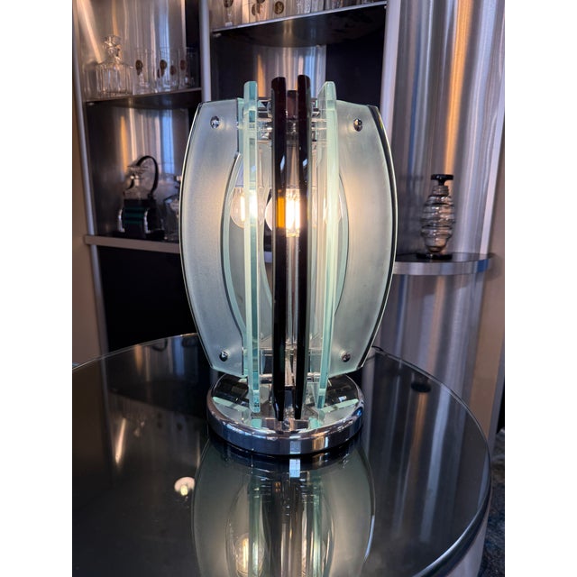 Veca Veca Space Age Table Lamp for Fontana Arte 1970s Italy For Sale - Image 4 of 10