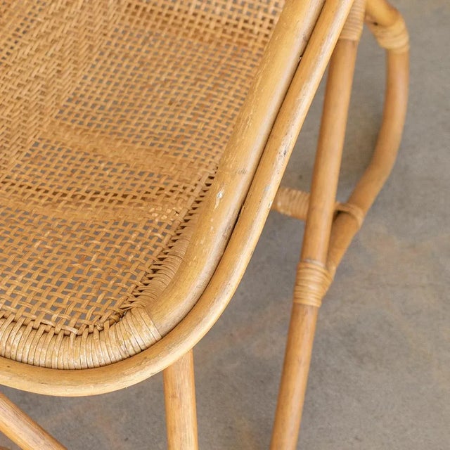 Wood 1960s Pair of Italian Woven Chairs For Sale - Image 7 of 10