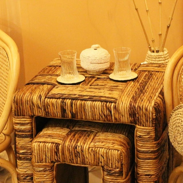 Abaya Abaca Nesting Tables - Set of 2 For Sale - Image 10 of 11
