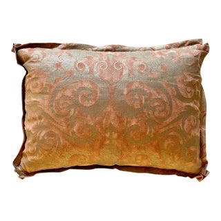 Damask Pattern Fortuny Pillow For Sale