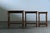 Blue Vintage Danish Oak Stacking Tables in the style of Henning Kjærnulf, 1970s, Set of 3 For Sale - Image 8 of 14